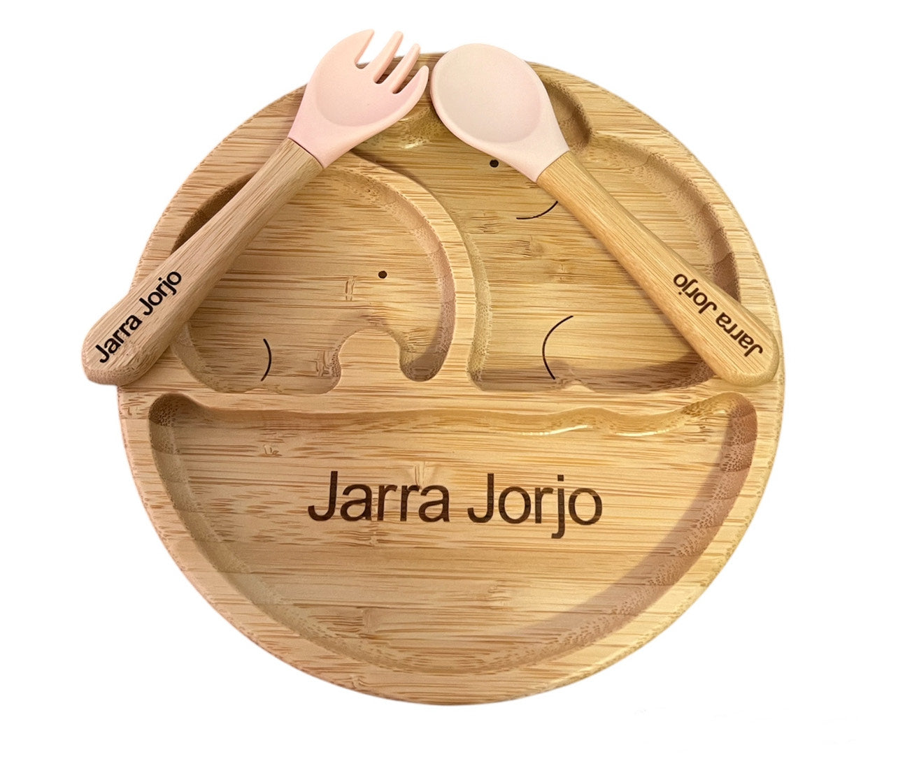 Eco-Friendly Bamboo Children’s Plate Set | Sustainable Mealtime Essentials - Option to personalised